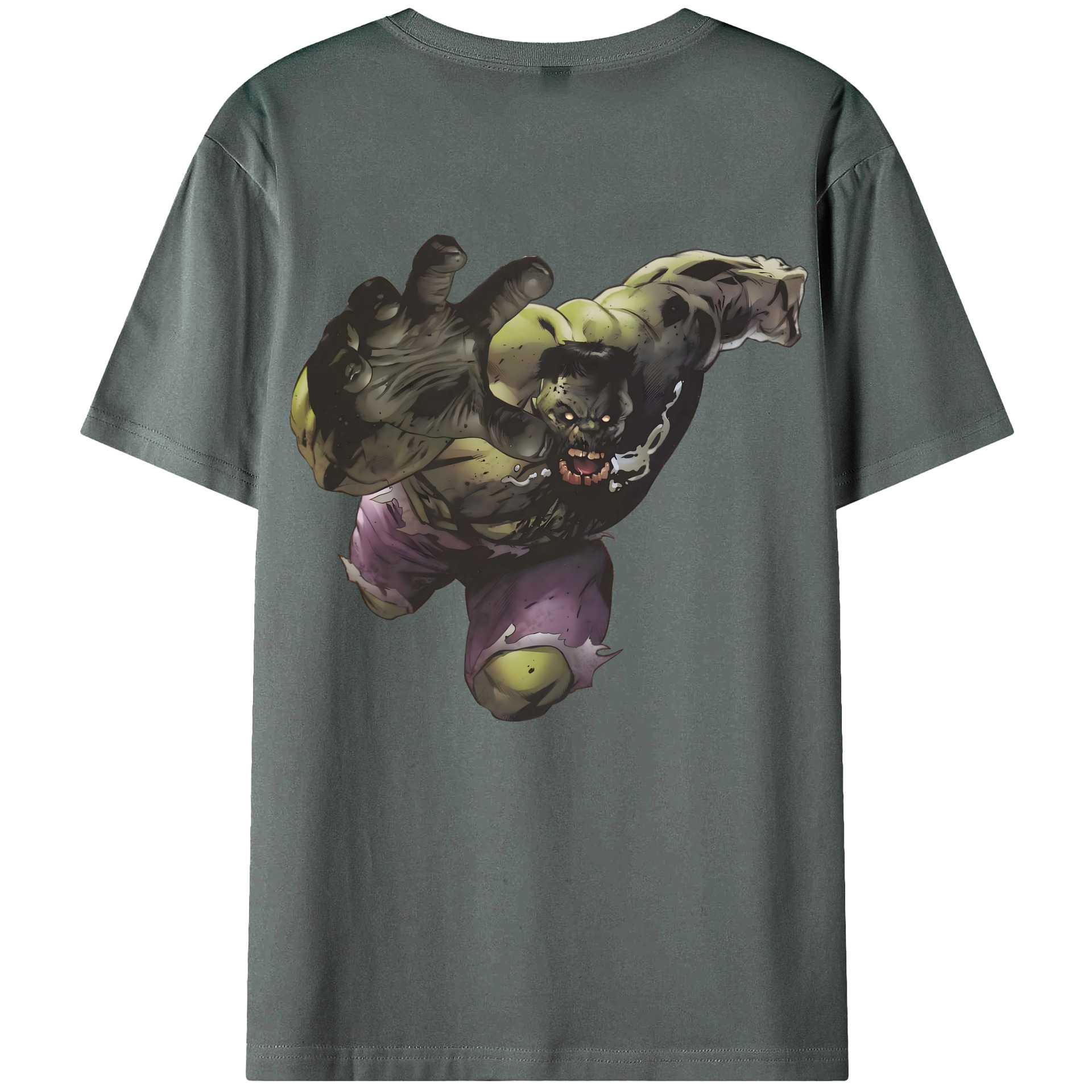 （画像用） アベンジャーズ The Avengers 綿100％ メンズ半袖Tシャツ（バックプリント） 通気性